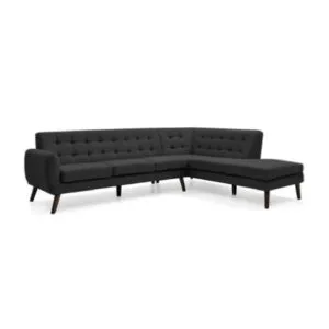 Seccional Velvet Derecho Negro