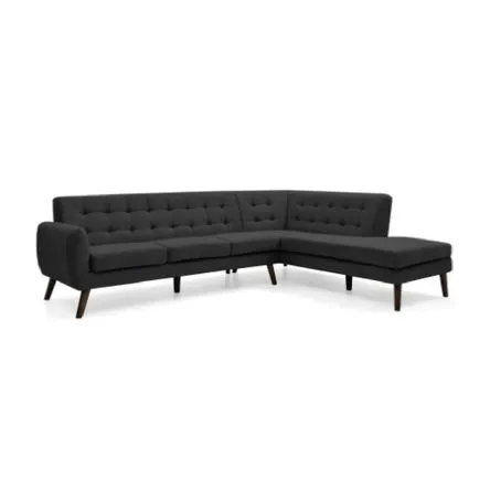 Seccional Velvet Derecho Negro