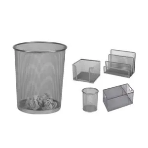 Set de organizadores para oficina Gris 5 piezas