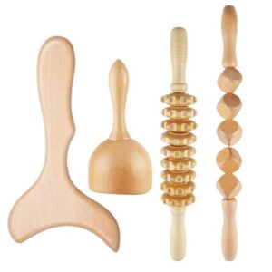 Set Masajeador Esculpir Anti-Celulitico Drenaje Linfático Maderoterapia