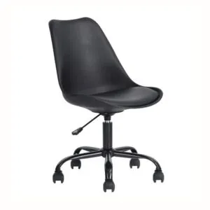 Silla giratoria para oficina Rialto Negra