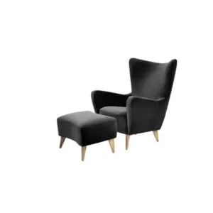 Sillon + Banqueta Oceano Living Furniture Negro