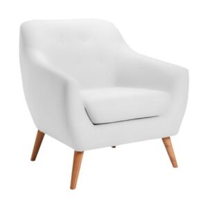 Sillon Chekov Mavisac Color Blanco - Ultra Cuero
