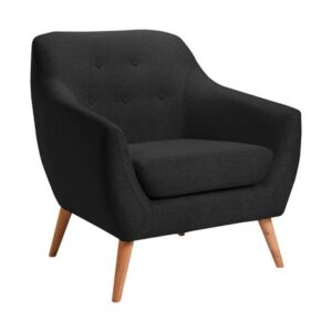 Sillon Chekov Mavisac Color Negro - Tela