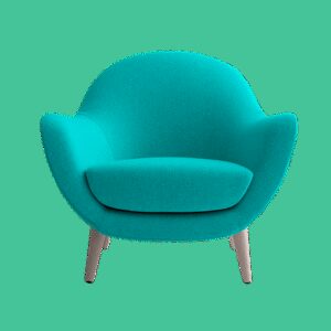 Sillon Corba Celeste Agua Hys