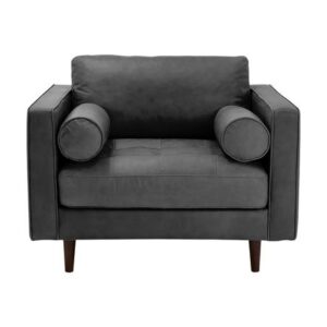Sillon Martha Mavisac Color Plomo - Ultra Cuero