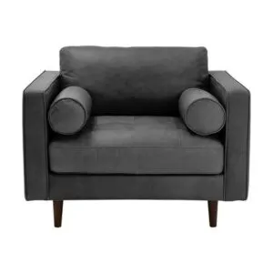 Sillon Martha Mavisac Color Plomo - Ultra Cuero