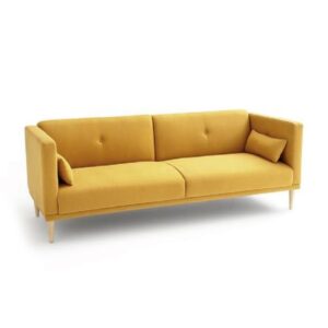 Sofá Iann 3 Cuerpos Amarillo Mostaza