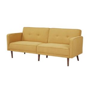 Sofá Maryanha 3 Cuerpos Mostaza