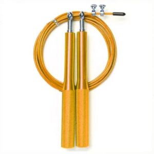 Soga De Saltar Crossfit Fitness Aluminio Dorado