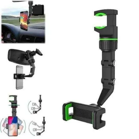 Soporte de Celular en Espejo Retrovisor Auto 360