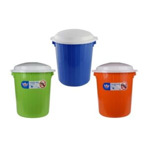 Tacho con tapa de 33 litros
