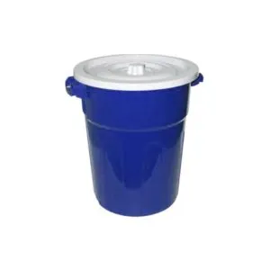 Tacho De Basura Con Tapa De 100 Litros Azul