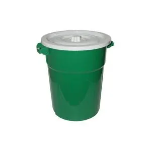 Tacho De Basura Con Tapa De 40 Litros Verde