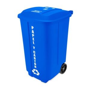 Tacho para reciclaje para papel y cartón 178 litros