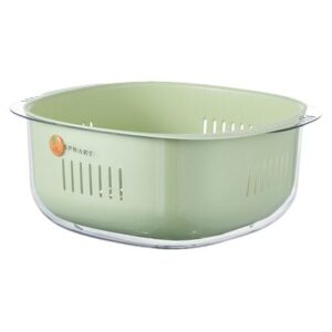 Tazón con Escurridor para Lavar Frutas Arroz Premium Color Verde 343VR01