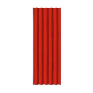 Techo calamina metálica Roja 0.22mm 3.60x0.80m AA