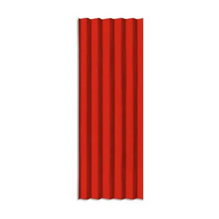 Techo calamina metálica Roja 0.22mm 3.60x0.80m AA