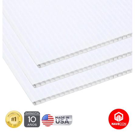 Techo Policarbonato Premium Blanco 6mm 11.60 x 2.10 metros