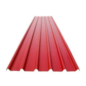 Techo Termoacústico UPVC reforzado con Fibra de Vidrio 2mm 3.6x0.94m Rojo Werken