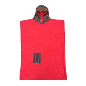 Toalla Cordano Poncho Adulto Rojo Incaico Talla L Unisex