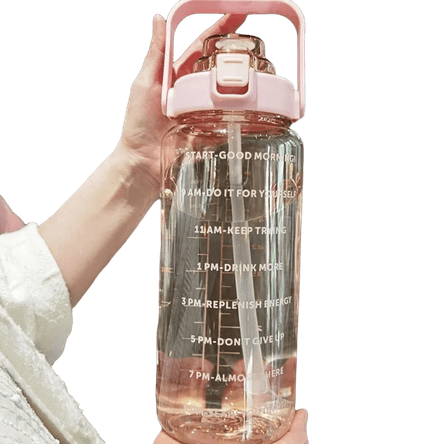 Tomatodo Grande con sorbete Capacidad 2 litros Tapa Rosada