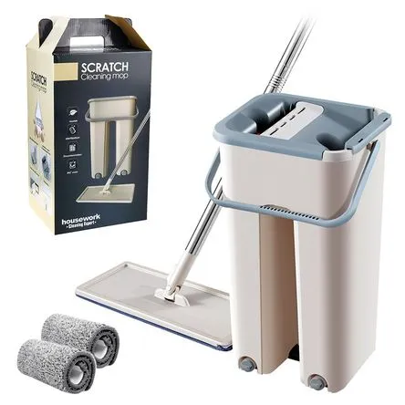 Trapeador Mágico 360° 2 Mopas Mediano con Caja TM3 Beige