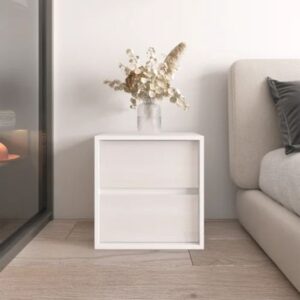 Velador Clásico 2 cajones Dante color Blanco TU MESITA