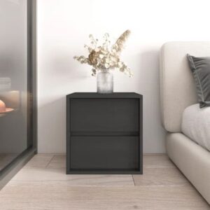 Velador Clásico 2 cajones Dante color Negro TU MESITA