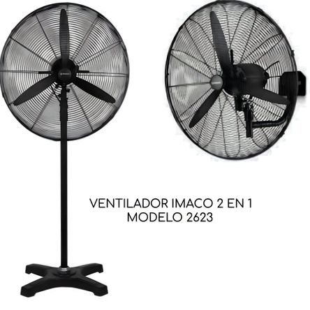 Ventilador de pared Imaco 26" FS2623 2 en 1 Pared y Pedestal