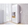 Vitrina Moderna color Blanco/Duna Katamarina 2 puertas con vidrio TU MESITA