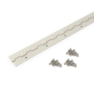 Bisagra Piano niquelada mate x1.75 metros