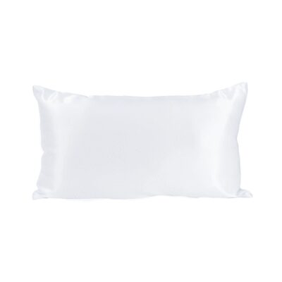 Cojín Rectangular de Seda Nienna Home Color Blanco