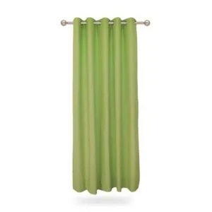 Cortina con Ojalillo de Aluminio Coralpe Borlón Verde Rústico