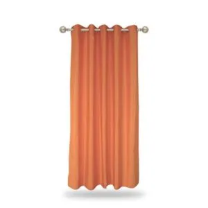 Cortina con Ojalillo de Aluminio Coralpe Rústico Naranja