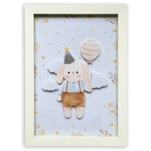 Cuadro Carrousel Kids Decor Conejito Party