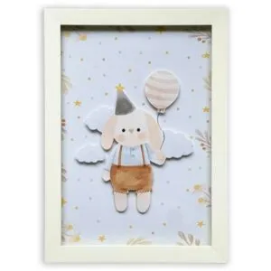 Cuadro Carrousel Kids Decor Conejito Party