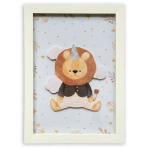 Cuadro Carrousel Kids Decor Leoncito Party