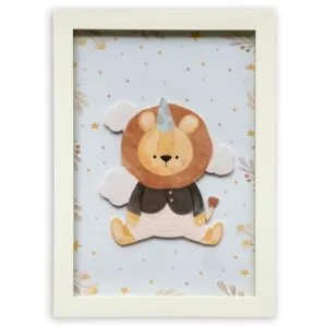 Cuadro Carrousel Kids Decor Leoncito Party