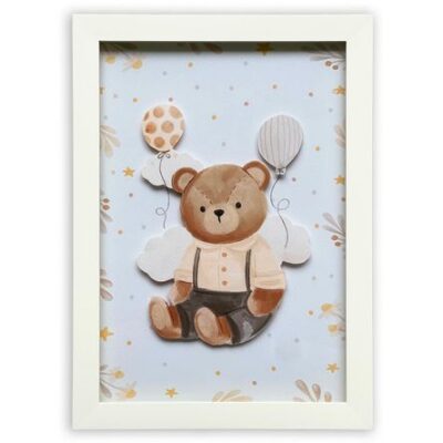Cuadro Carrousel Kids Decor Osito Party