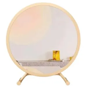 Espejo Sobre Mesa Para Dormitorio Escritorio De 30 cm Color Arena 619AR02