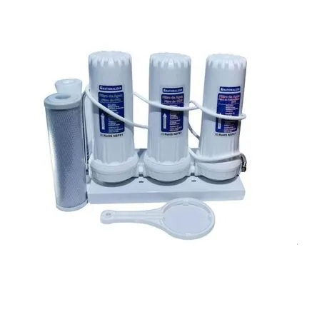 Filtro Purificador de Agua Nationalizer de 3 etapas Original mas repuesto Blanco l