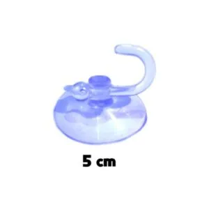 Gancho de Silicona o Chupón de Vidrio para Sujeción de Objetos de 5cm