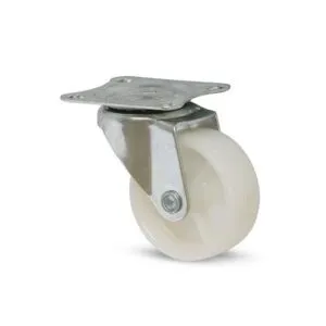 Garrucha plataforma giratoria blanca 2 1/2