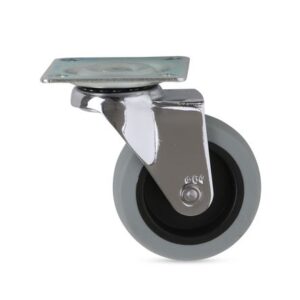 Garrucha plataforma giratoria gris 2 1/2