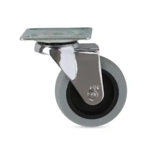 Garrucha plataforma giratoria gris 2 1/2