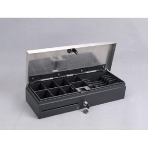 Gaveta cajón de dinero metálico caja registradora flip flop 47x18x10cm