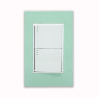 Interruptor Luxes Conmutador Doble Color Jade
