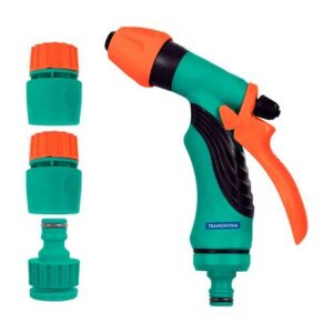 Juego de riego con hidropistola 4 piezas