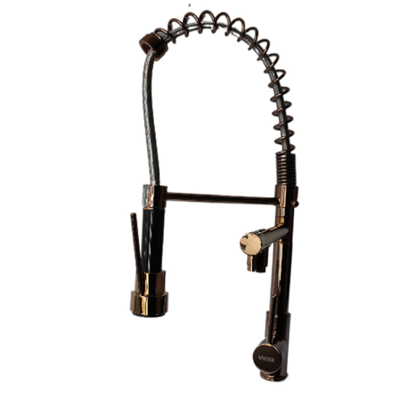 Mezcladora de Cocina Caño Doble - Oro Rosa